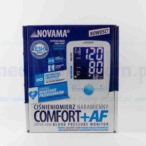 Електронний тонометр для вимірювання артеріального тиску NOVAMA COMFORT+ AF IHB з електроживленням виявляє фібриляцію передсердь
